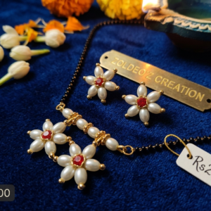 Parijatak mangalsutra (small flower)