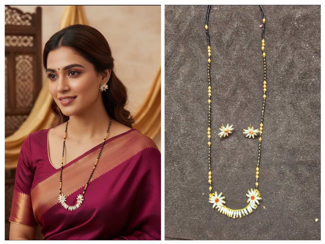 Pearl pendant mangalsutra - Image 2