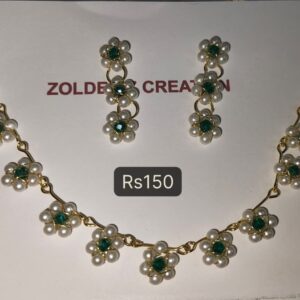 Pearl necklace (green)