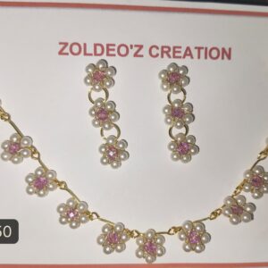 Pearl necklace (pink)