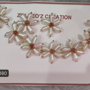Prajakta flower necklace set (big)