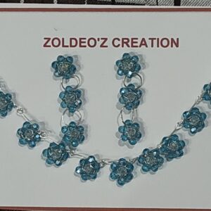 Blue crystal necklace