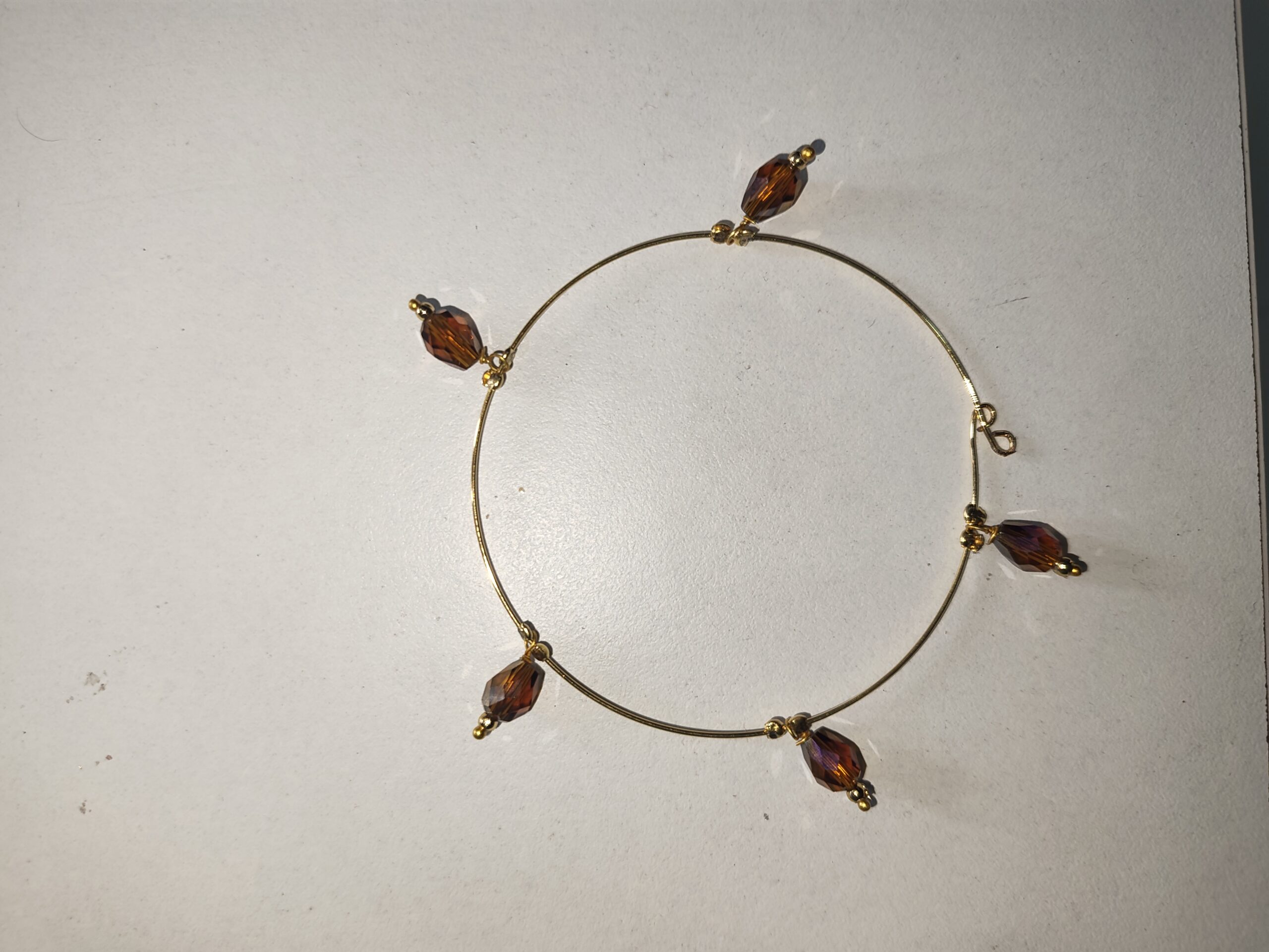 Dark brown crystal bracelet - Image 2