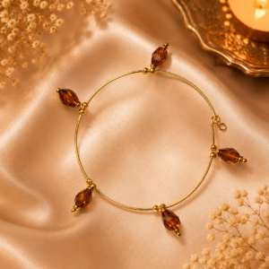 Dark brown crystal bracelet