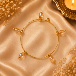 champagne crystal bracelet