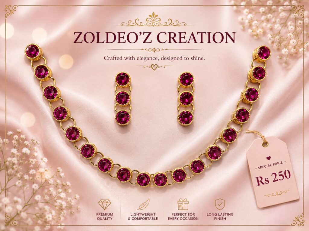 Pink(Rani) Necklace