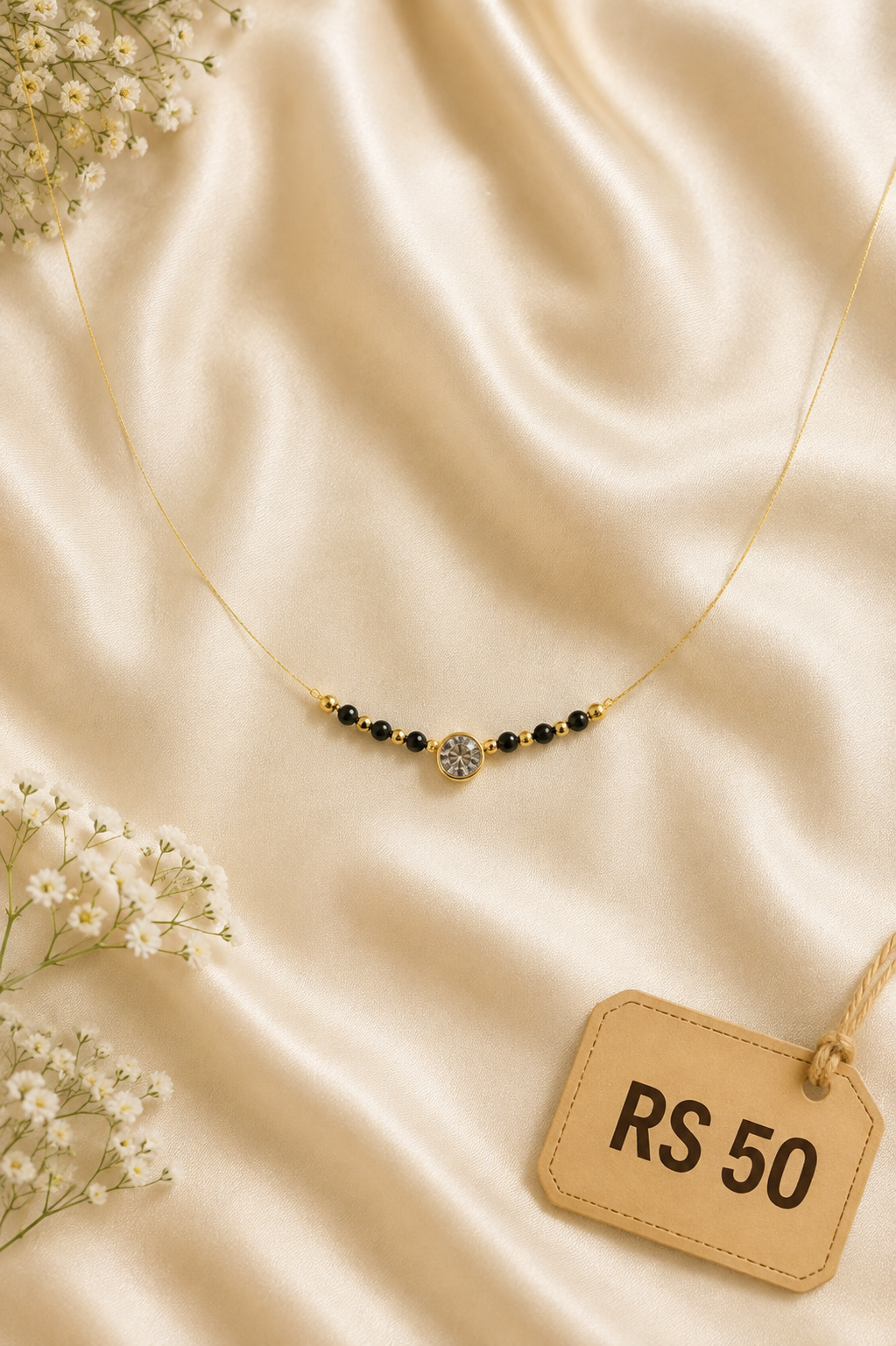 White Stone Mangalsutra