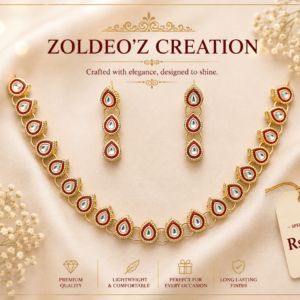 Drop Kundan necklace